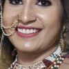 Gold Color Copper Material Pearl Nose Ring Indian Bollywood AD Nose Ring with Double Chain/Nath with Pearl Layered Chain (NTH-21) 5 Nose Ring with Double Chain/Nath with Pearl Layered Chain