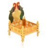 Gold Plated Metal God Singhasan for Pooja Mandir, Multicolor (11Cm x 16Cm) 5 Singhasan