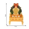 Gold Plated Metal God Singhasan for Pooja Mandir, Multicolor (11Cm x 16Cm) 3 Singhasan
