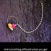Dazzling Pink Color Flower Metal Small Diameter Nose Ring for Women 5 Flower Nose RIng