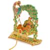 Gifts Metal Laddu Gopal Jhula Palna for Laddu Gopal Ji, Nand Gopal Swing Palna with Peacock Design, Ganesh Jhula Decorative Showpiece (for 0 to 3 Number) 4 61YRG3317lL