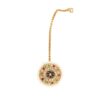 Gold Plated Metal Multicolor Cubic Zirconia Borla for Women/Girls 3 Zirconia Borla