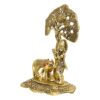 Krishna Idol with Cow and Calf Under Tree Statue - Showpiece for Home Decoration and Gifts (Brass, Gold, Standard, 1 Piece) 5 713NJ2vLQgL. SL1500