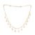 Gold Plated White Colored Pearl Necklace