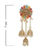 Exotic Densena Bahubali Multicolor Metal Jhumki Earrings for Women 5 Bahubali Multicolor Metal Jhumki