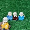 Laughing Buddha Statue for Home Decor, Office Desk, Good Luck, Showpiece for Living Room and Bedroom (Set of 4 Pcs) (Resin, Multi-color) 4 71aifVvl9lL