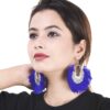 Dazzling Royal Traditional Anarkali Fashion Gold Pleated Red Dangle and Drop Earrings for Girls/Women 4 Dazzling Royal Traditional Anarkali Fashion Earrings for Women