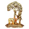 Krishna Idol with Cow and Calf Under Tree Statue - Showpiece for Home Decoration and Gifts (Brass, Gold, Standard, 1 Piece) 7 81wNALtqL. SL1500