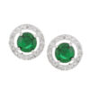 High-Quality American Diamond Earrings| Copper Silver Plated 3 BHA 3553