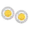 High-Quality American Diamond Earrings| Copper Silver Plated 6 BHA 3575