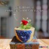 Golden Crystal Blue: A Planter's Guide to Thick, Luxurious Concrete Creations" 3 Concrete golden planters 4