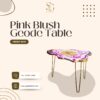 Purple Golden Beauty: Wooden Geode Resin Coffee Table for Home Decor 3 SG RSA TBL 03 1