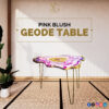 Purple Golden Beauty: Wooden Geode Resin Coffee Table for Home Decor 4 SG RSA TBL 03 1