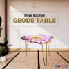 Purple Golden Beauty: Wooden Geode Resin Coffee Table for Home Decor 8 SG RSA TBL 03 2