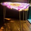 WOODEN GEODE TABLE