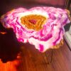 Purple Golden Beauty: Wooden Geode Resin Coffee Table for Home Decor 6 SG RSA TBL 034