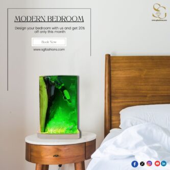 Handcrafted Wooden Resin Lamp - Underwater Life with Scuba Diver and Sea Creature